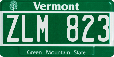 VT license plate ZLM823