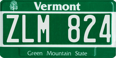 VT license plate ZLM824