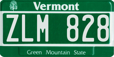 VT license plate ZLM828