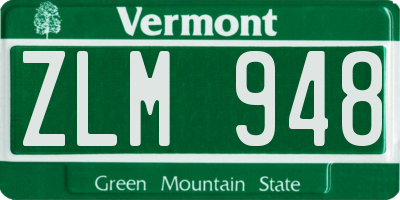 VT license plate ZLM948