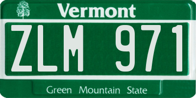 VT license plate ZLM971