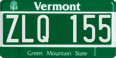 VT license plate ZLQ155