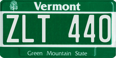 VT license plate ZLT440