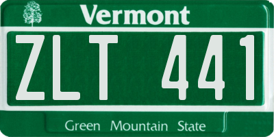 VT license plate ZLT441