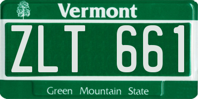 VT license plate ZLT661