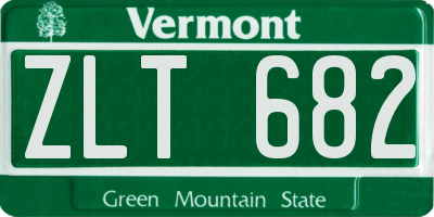 VT license plate ZLT682