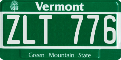 VT license plate ZLT776