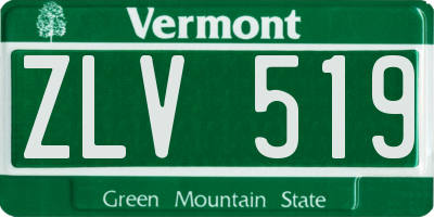 VT license plate ZLV519