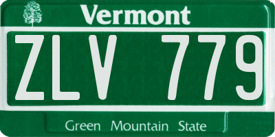 VT license plate ZLV779
