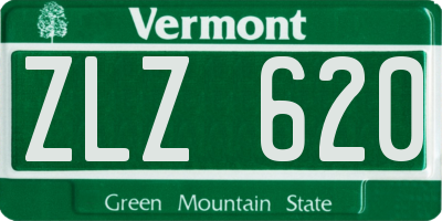 VT license plate ZLZ620