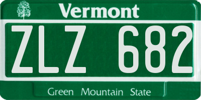 VT license plate ZLZ682