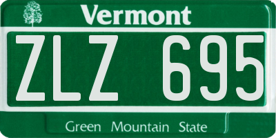 VT license plate ZLZ695