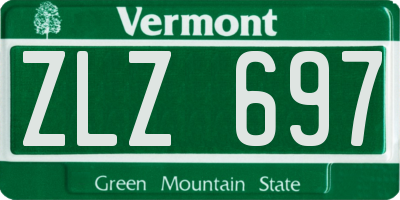 VT license plate ZLZ697