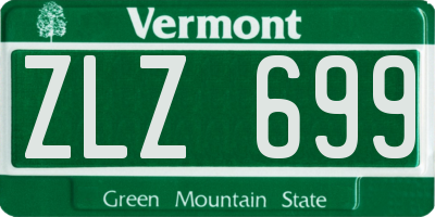 VT license plate ZLZ699