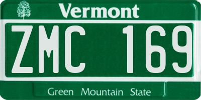 VT license plate ZMC169