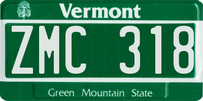 VT license plate ZMC318