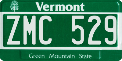 VT license plate ZMC529