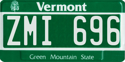 VT license plate ZMI696