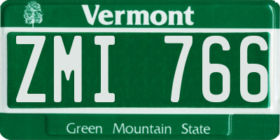 VT license plate ZMI766