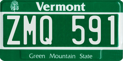 VT license plate ZMQ591