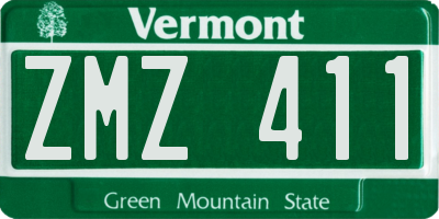 VT license plate ZMZ411
