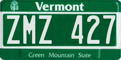 VT license plate ZMZ427