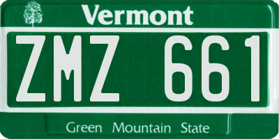 VT license plate ZMZ661