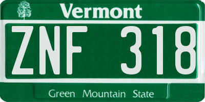 VT license plate ZNF318