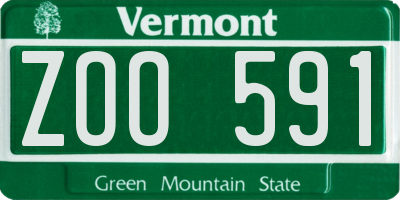 VT license plate ZOO591