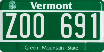 VT license plate ZOO691