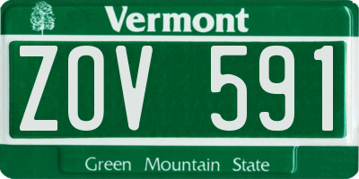 VT license plate ZOV591