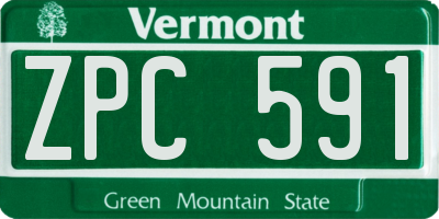 VT license plate ZPC591