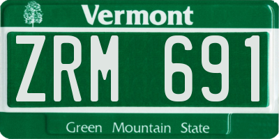 VT license plate ZRM691