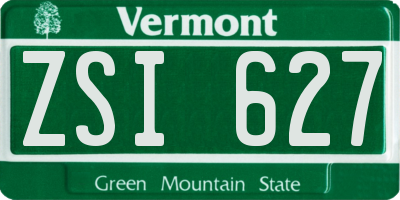 VT license plate ZSI627