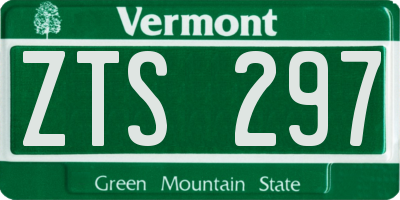 VT license plate ZTS297