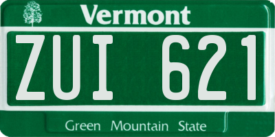 VT license plate ZUI621