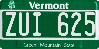 VT license plate ZUI625