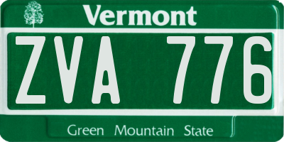 VT license plate ZVA776