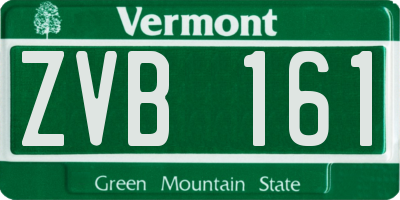 VT license plate ZVB161