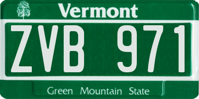 VT license plate ZVB971