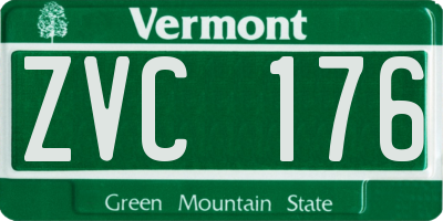 VT license plate ZVC176