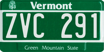 VT license plate ZVC291