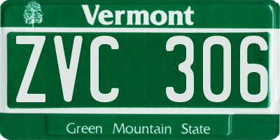VT license plate ZVC306