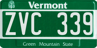 VT license plate ZVC339