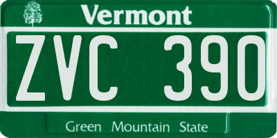 VT license plate ZVC390