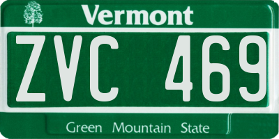 VT license plate ZVC469