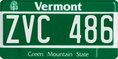 VT license plate ZVC486