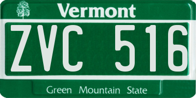 VT license plate ZVC516