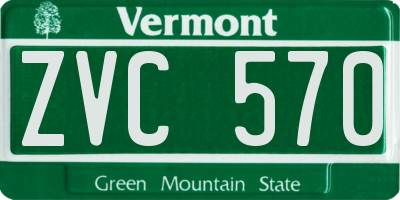 VT license plate ZVC570