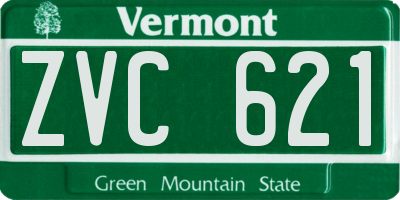 VT license plate ZVC621